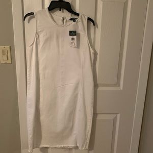 White denim Ralph Lauren with fringe